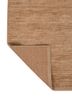 saga red and orange wool hand loom Rug - Backing Shot