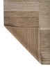 saga beige and brown wool hand loom Rug - Backing Shot