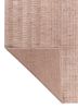 saga pink and purple wool hand loom Rug - Backing Shot