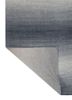 jean blue wool hand loom Rug - Backing Shot jean blue wool hand loom Rug - Backing Shot