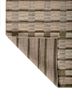 saga beige and brown wool hand loom Rug - Backing Shot
