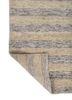 tesoro ivory wool and viscose hand loom Rug - Backing Shot