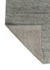 basis blue wool and viscose hand loom Rug - Backing Shot basis blue wool and viscose hand loom Rug - Backing Shot