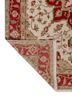 thyme ivory wool hand knotted Rug - Backing Shot