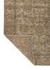 savana beige and brown wool hand knotted Rug - Backing Shot