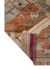 manchaha red and orange wool hand knotted Rug - Backing Shot