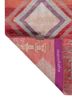 freedom manchaha pink and purple wool and bamboo silk hand knotted Rug - Backing Shot