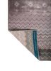 freedom manchaha pink and purple wool and bamboo silk hand knotted Rug - Backing Shot