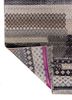 manchaha grey and black wool and bamboo silk hand knotted Rug - Backing Shot