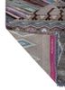 manchaha grey and black wool and bamboo silk hand knotted Rug - Backing Shot