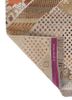manchaha ivory wool and bamboo silk hand knotted Rug - Backing Shot