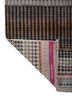 manchaha grey and black wool and bamboo silk hand knotted Rug - Backing Shot