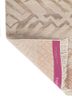 manchaha ivory wool and bamboo silk hand knotted Rug - Backing Shot manchaha ivory wool and bamboo silk hand knotted Rug - Backing Shot