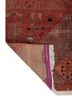 manchaha red and orange wool and bamboo silk hand knotted Rug - Backing Shot manchaha red and orange wool and bamboo silk hand knotted Rug - Backing Shot