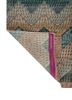 manchaha green wool and bamboo silk hand knotted Rug - Backing Shot