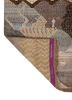 manchaha beige and brown wool and bamboo silk hand knotted Rug - Backing Shot