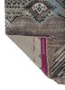 manchaha blue wool and bamboo silk hand knotted Rug - Backing Shot