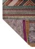 manchaha pink and purple wool and bamboo silk hand knotted Rug - Backing Shot