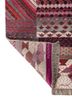 manchaha pink and purple wool and bamboo silk hand knotted Rug - Backing Shot manchaha pink and purple wool and bamboo silk hand knotted Rug - Backing Shot