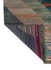 manchaha green wool and bamboo silk hand knotted Rug - Backing Shot
