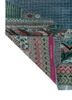 manchaha blue wool and bamboo silk hand knotted Rug - Backing Shot