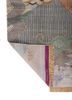 manchaha blue wool and bamboo silk hand knotted Rug - Backing Shot