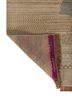 manchaha gold wool and bamboo silk hand knotted Rug - Backing Shot