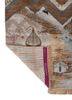 manchaha blue wool and bamboo silk hand knotted Rug - Backing Shot