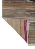 manchaha gold wool and bamboo silk hand knotted Rug - Backing Shot