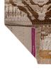 manchaha ivory wool and bamboo silk hand knotted Rug - Backing Shot manchaha ivory wool and bamboo silk hand knotted Rug - Backing Shot