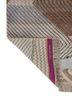 manchaha ivory wool and bamboo silk hand knotted Rug - Backing Shot