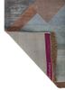 manchaha blue wool and bamboo silk hand knotted Rug - Backing Shot manchaha blue wool and bamboo silk hand knotted Rug - Backing Shot