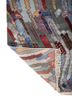 weaver art reserve red and orange wool and bamboo silk hand knotted Rug - Backing Shot