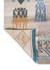 freedom manchaha grey and black wool and bamboo silk hand knotted Rug - Backing Shot