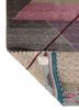 freedom manchaha grey and black wool and bamboo silk hand knotted Rug - Backing Shot
