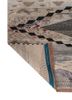 freedom manchaha grey and black wool and bamboo silk hand knotted Rug - Backing Shot freedom manchaha grey and black wool and bamboo silk hand knotted Rug - Backing Shot