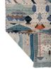 freedom manchaha ivory wool and bamboo silk hand knotted Rug - Backing Shot freedom manchaha ivory wool and bamboo silk hand knotted Rug - Backing Shot
