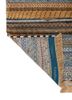 freedom manchaha blue wool and bamboo silk hand knotted Rug - Backing Shot
