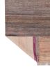 manchaha red and orange wool hand knotted Rug - Backing Shot