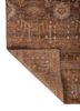 aprezo red and orange wool hand knotted Rug - Backing Shot