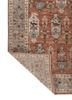 savana red and orange wool hand knotted Rug - Backing Shot savana red and orange wool hand knotted Rug - Backing Shot