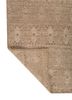 erbe beige and brown afghan wool hand knotted Rug - Backing Shot