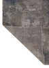 uvenuti grey and black wool and bamboo silk hand knotted Rug - Backing Shot