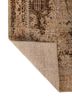aprezo beige and brown wool hand knotted Rug - Backing Shot