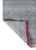 manchaha blue wool and silk hand knotted Rug - Backing Shot