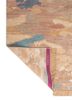 manchaha red and orange wool and silk hand knotted Rug - Backing Shot
