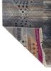 manchaha blue silk hand knotted Rug - Backing Shot