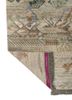 manchaha green wool and silk hand knotted Rug - Backing Shot manchaha green wool and silk hand knotted Rug - Backing Shot