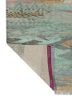 kavi x manchaha green wool hand knotted Rug - Backing Shot kavi x manchaha green wool hand knotted Rug - Backing Shot