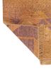 kavi x manchaha gold wool hand knotted Rug - Backing Shot